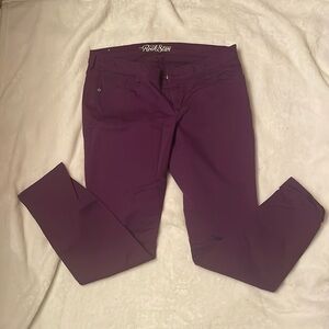 Old Navy rockstar jegging, purple, size 14
